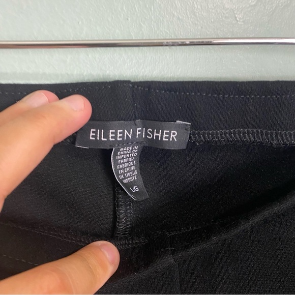 Eileen‎ Fisher Black Pull On Pants Sz L - Picture 3 of 8